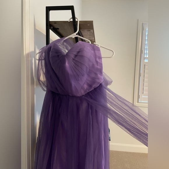 Custom purple dress with tulle - Picture 4 of 4